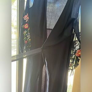 Lulu navy blue wrap dress